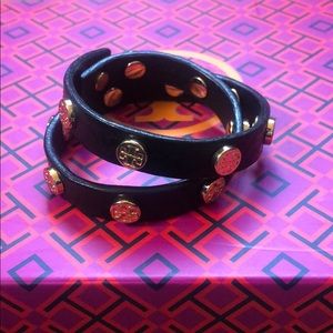 Tory Burch leather wrap bracelet